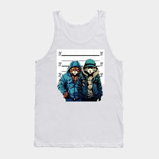 Usual Suspects Criminal Gangster Cats Tank Top